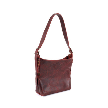 JULIANNE LEATHER HOBO BAG - SMALL