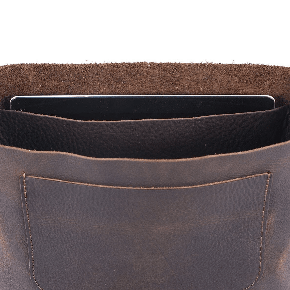 KINDLE LEATHER SATCHEL - RUSTIC PECAN