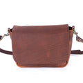 KINDLE LEATHER SATCHEL - WINE BISON