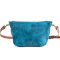 KINDLE LEATHER SATCHEL - COBALT BISON