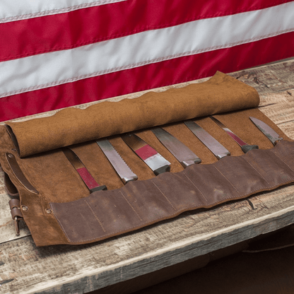 LEATHER KNIFE ROLL