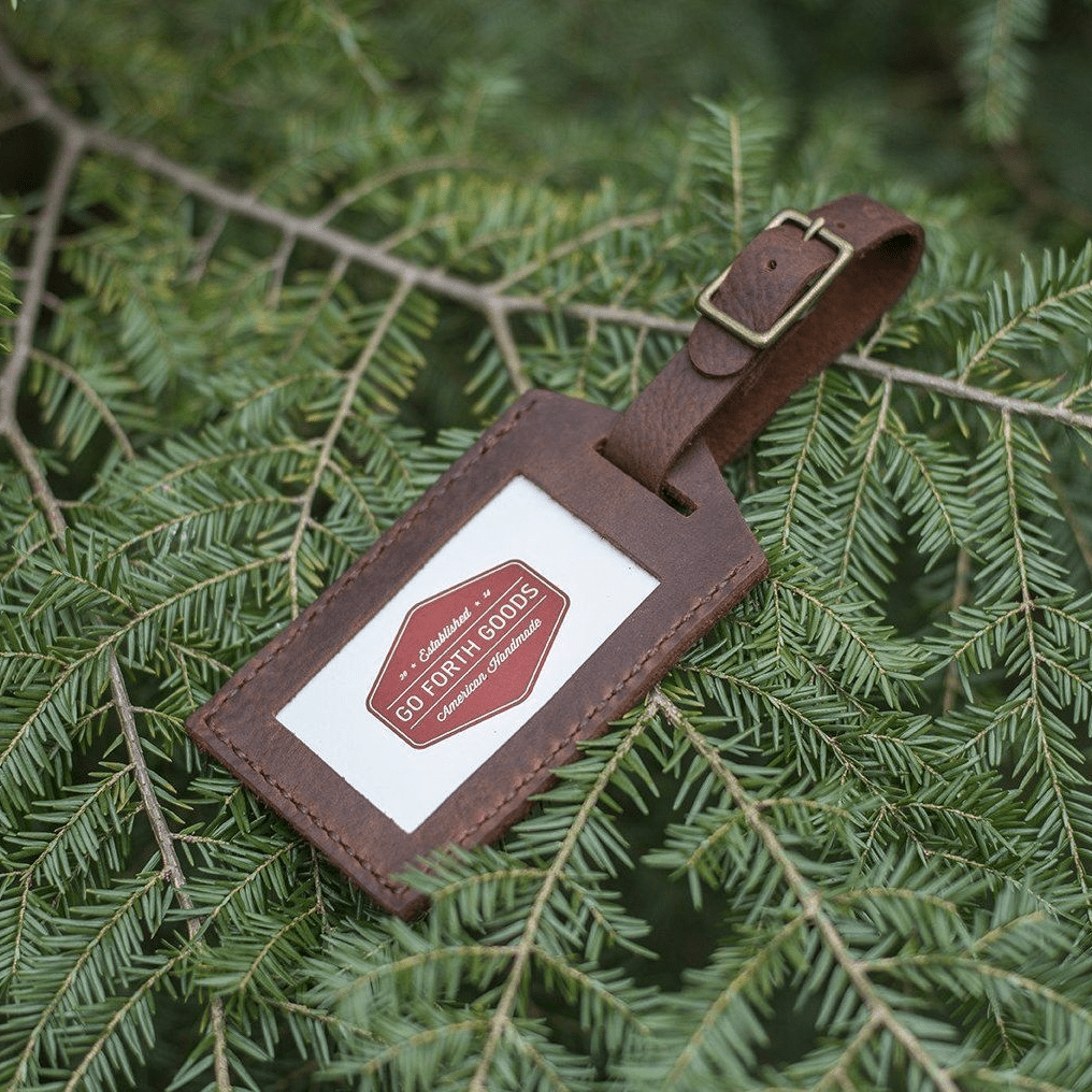 LUGGAGE TAG IN LEATHER