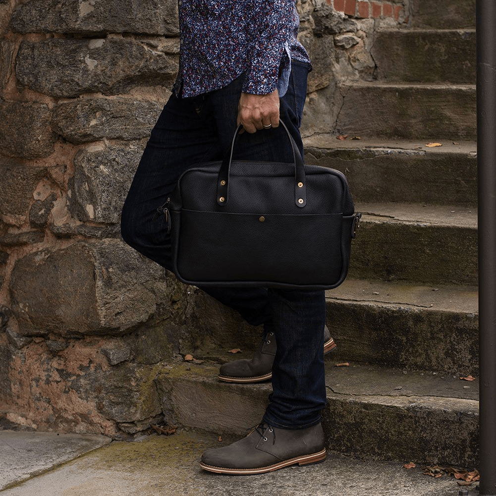 MARTIN THIN LEATHER BRIEFCASE - IN STOCK