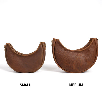 NOLA LEATHER CRESCENT BAG - MEDIUM