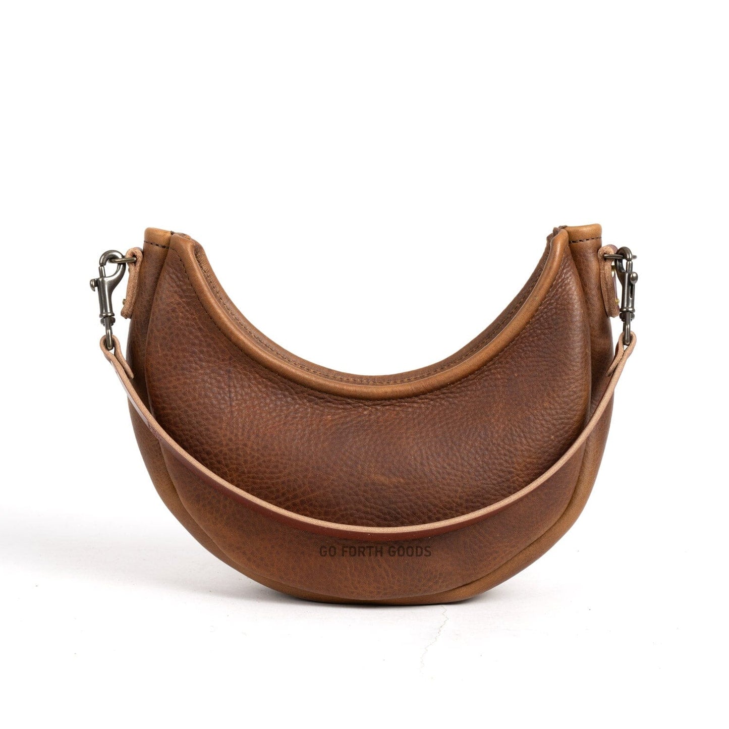 NOLA LEATHER CRESCENT BAG - SMALL