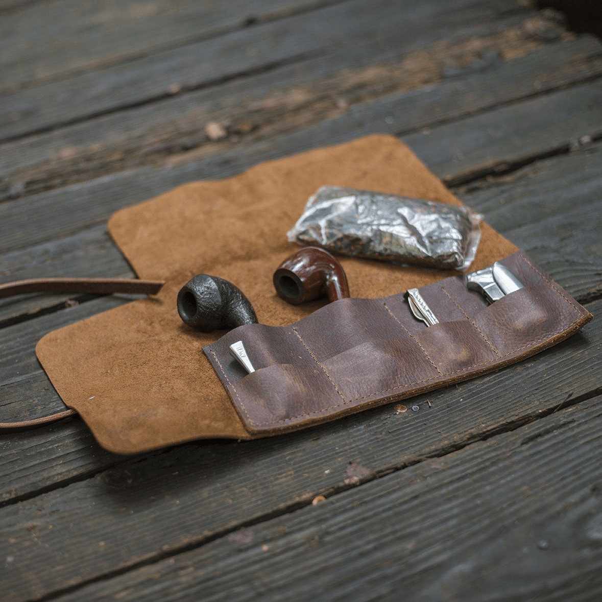 LEATHER TOOL ROLL / PIPE ROLL