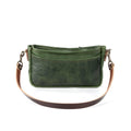 RENNIE LEATHER SHOULDER BAG -  JADE BISON