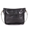 RENNIE LEATHER SHOULDER BAG - LARGE - BLACK BISON