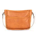 RENNIE LEATHER SHOULDER BAG - LARGE - HONEY