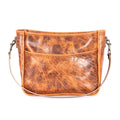 RENNIE LEATHER SHOULDER BAG - LARGE - PEANUT BISON