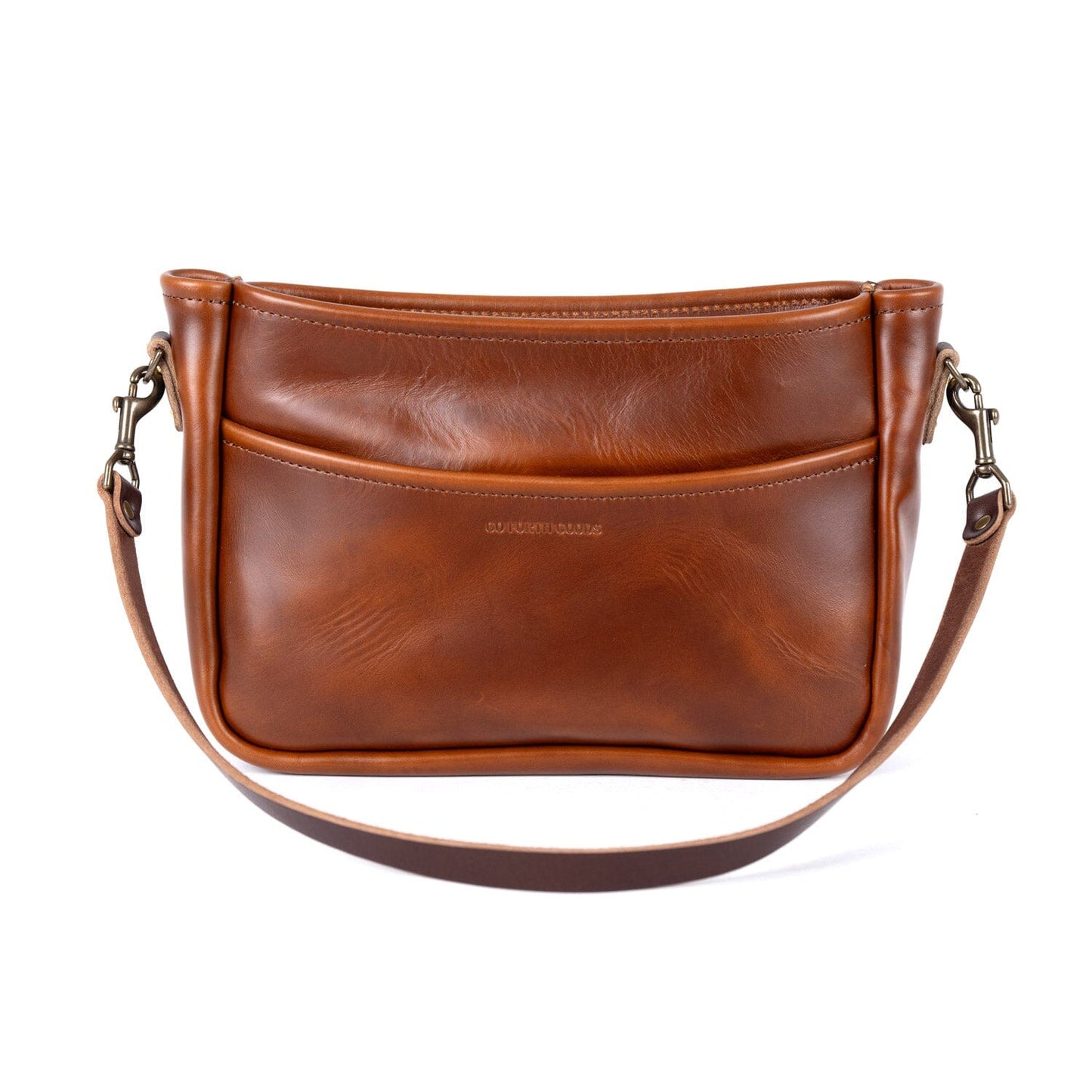 RENNIE LEATHER SHOULDER BAG - LARGE - CHESTNUT