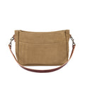 RENNIE LEATHER SHOULDER BAG - LARGE - PISTACHIO SUEDE