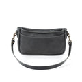 RENNIE LEATHER SHOULDER BAG - RAVEN