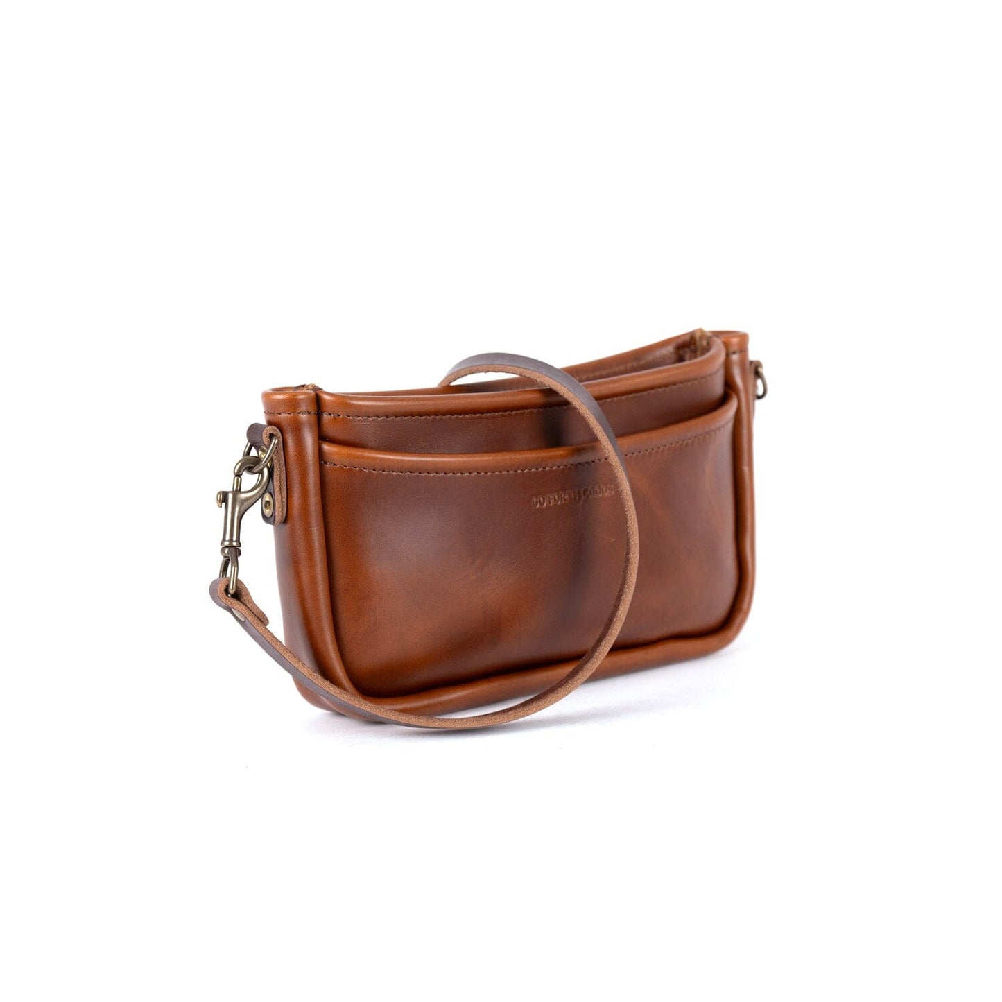 RENNIE LEATHER SHOULDER BAG - CHESTNUT