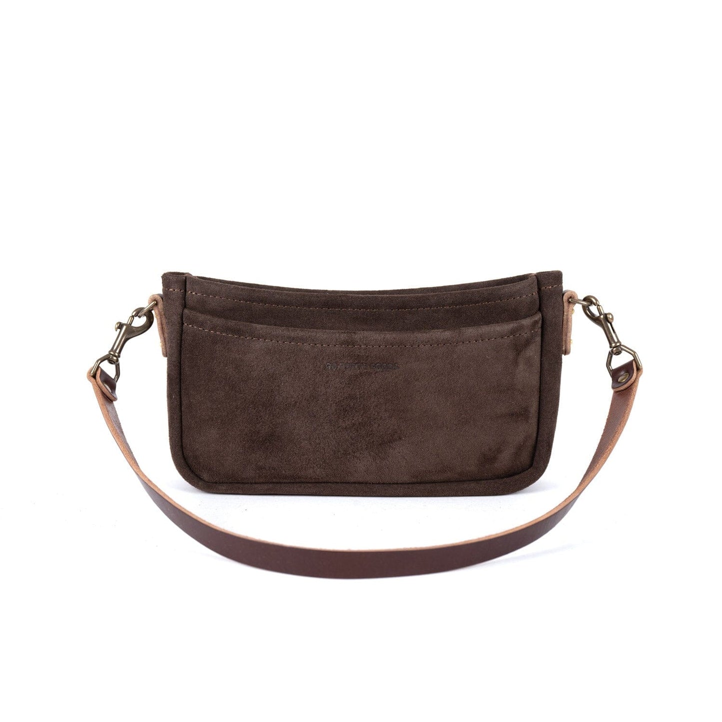 RENNIE LEATHER SHOULDER BAG - CHOCOLATE SUEDE
