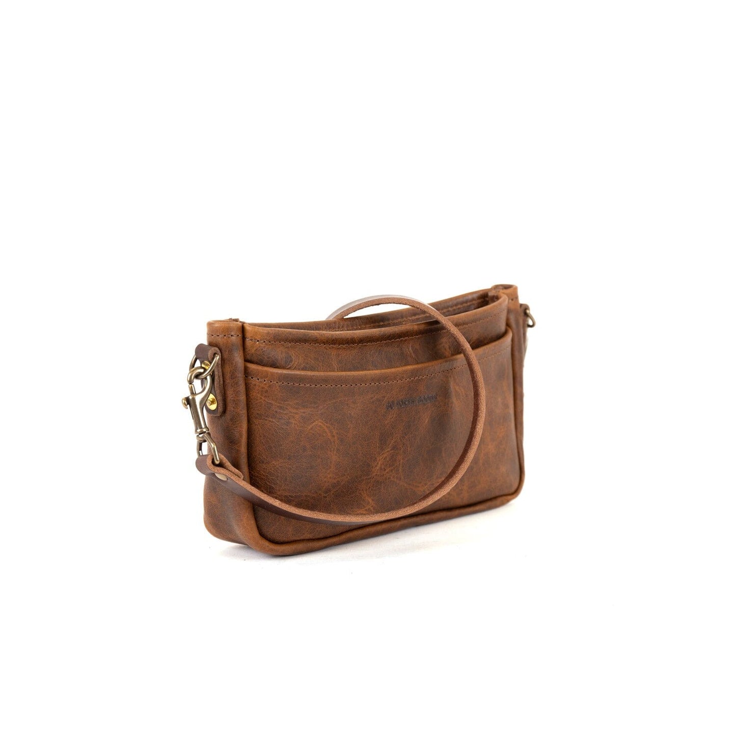 RENNIE LEATHER SHOULDER BAG - HICKORY BISON