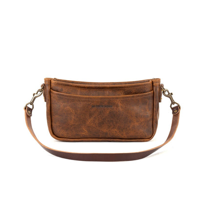 RENNIE LEATHER SHOULDER BAG - HICKORY BISON - IN STOCK