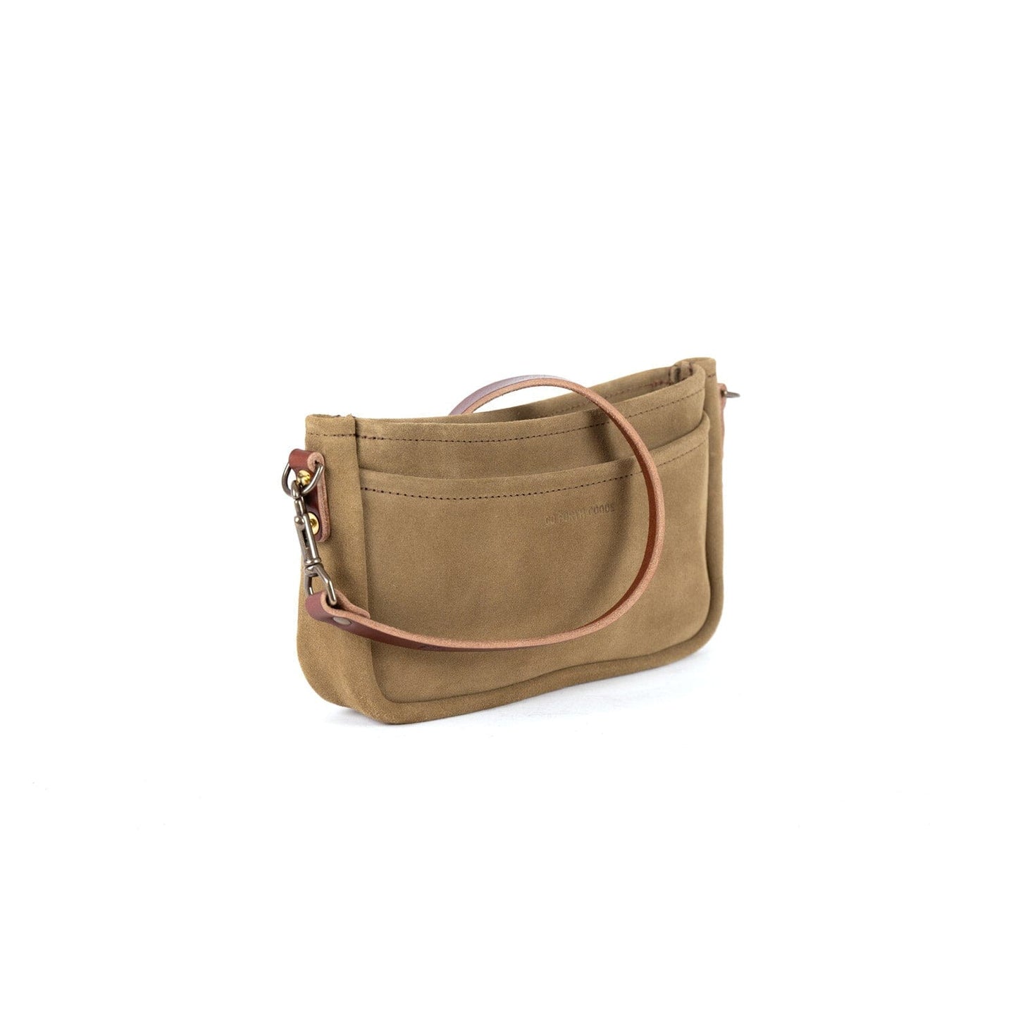 RENNIE LEATHER SHOULDER BAG - PISTACHIO SUEDE - IN STOCK