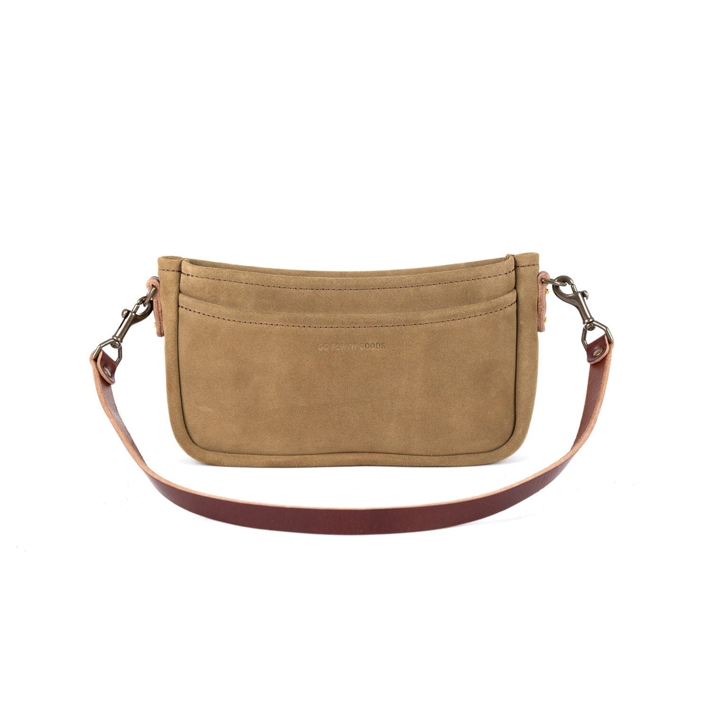 RENNIE LEATHER SHOULDER BAG - PISTACHIO SUEDE - IN STOCK