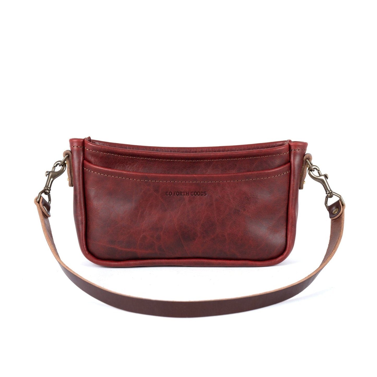 RENNIE LEATHER SHOULDER BAG - WINE BISON - IN STOCK