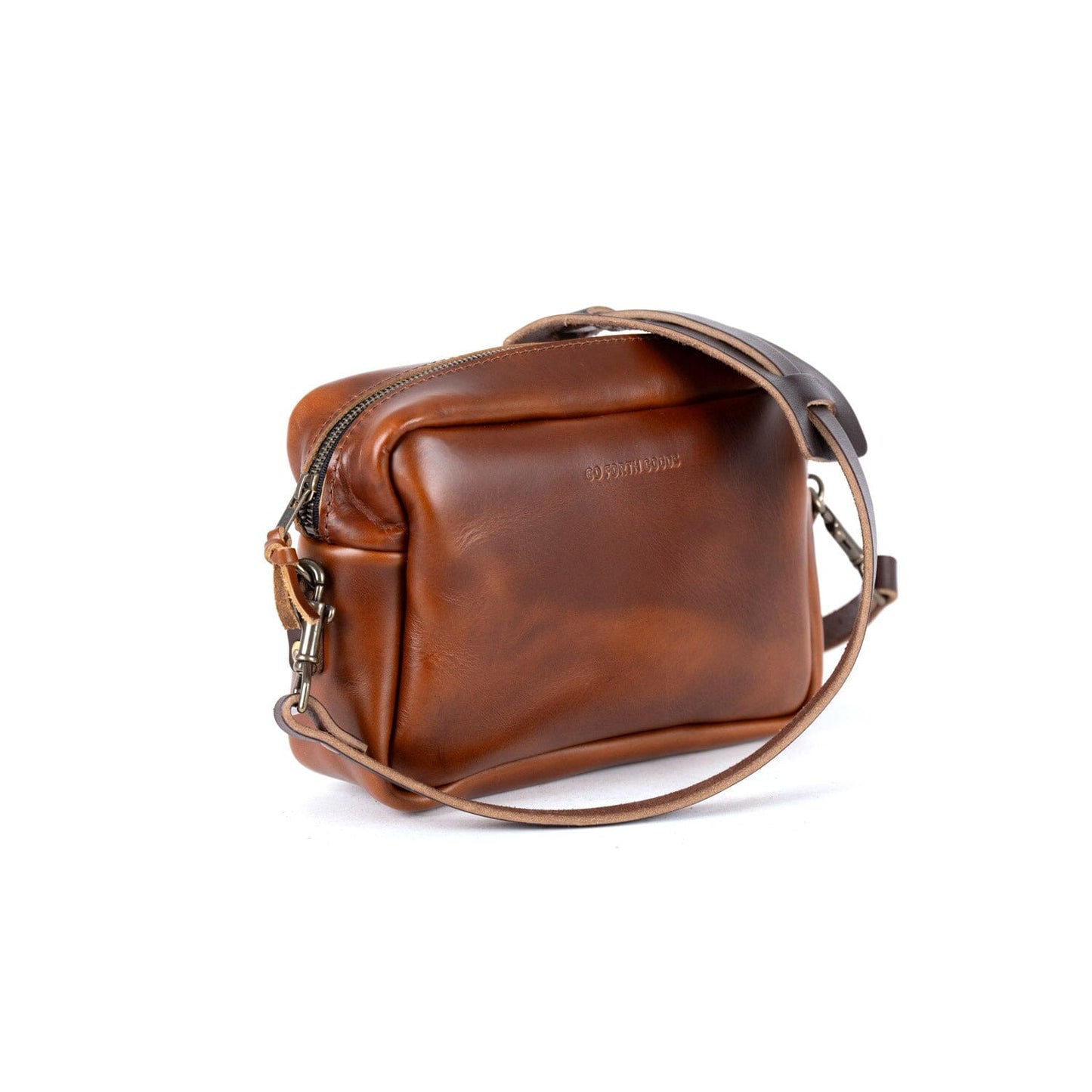 SARAH LEATHER CROSSBODY - CHESTNUT