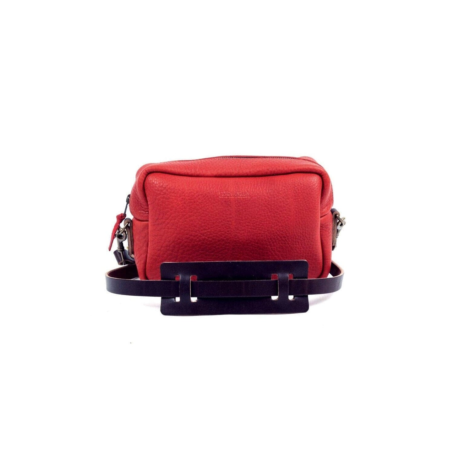 SARAH LEATHER CROSSBODY - CRIMSON