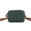 SARAH LEATHER CROSSBODY - FOREST GREEN