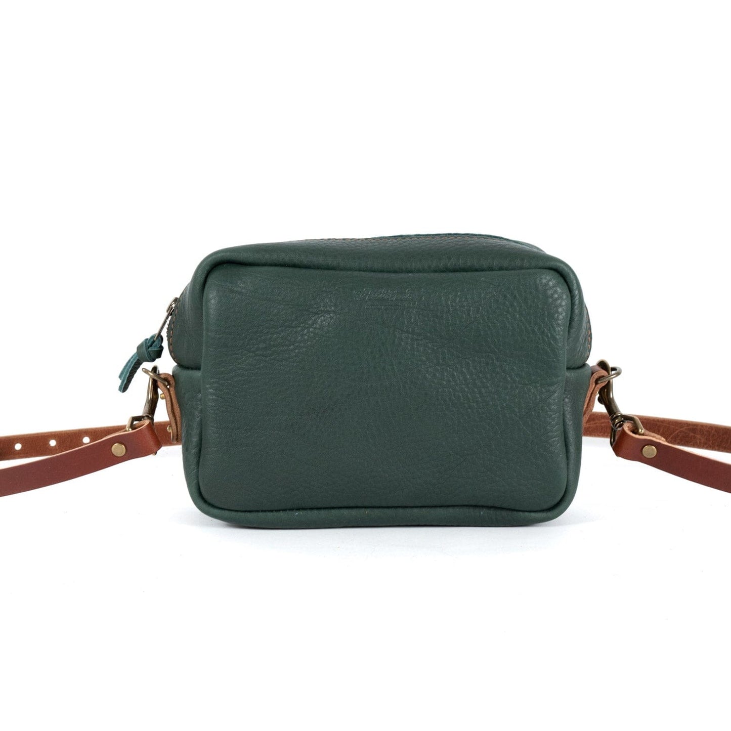SARAH LEATHER CROSSBODY - FOREST GREEN