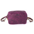 SARAH LEATHER CROSSBODY - GRAPE BISON