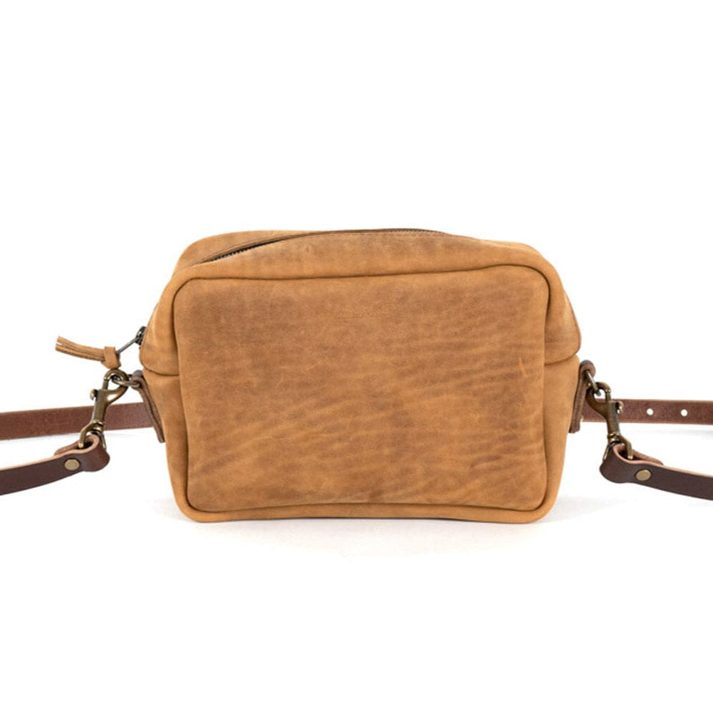 SARAH LEATHER CROSSBODY - TOBACCO