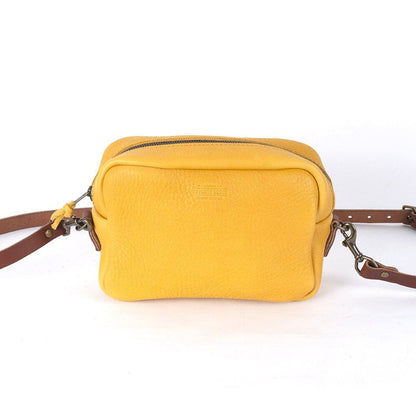 SARAH LEATHER CROSSBODY - GOLDEN SUN
