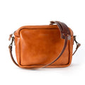 SARAH LEATHER CROSSBODY - LARGE - CARAMEL