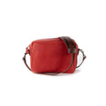 SARAH LEATHER CROSSBODY - LARGE - CRIMSON