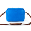 SARAH LEATHER CROSSBODY - LARGE - OCEAN BLUE