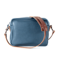 SARAH LEATHER CROSSBODY - LARGE - SMOKEY BLUE