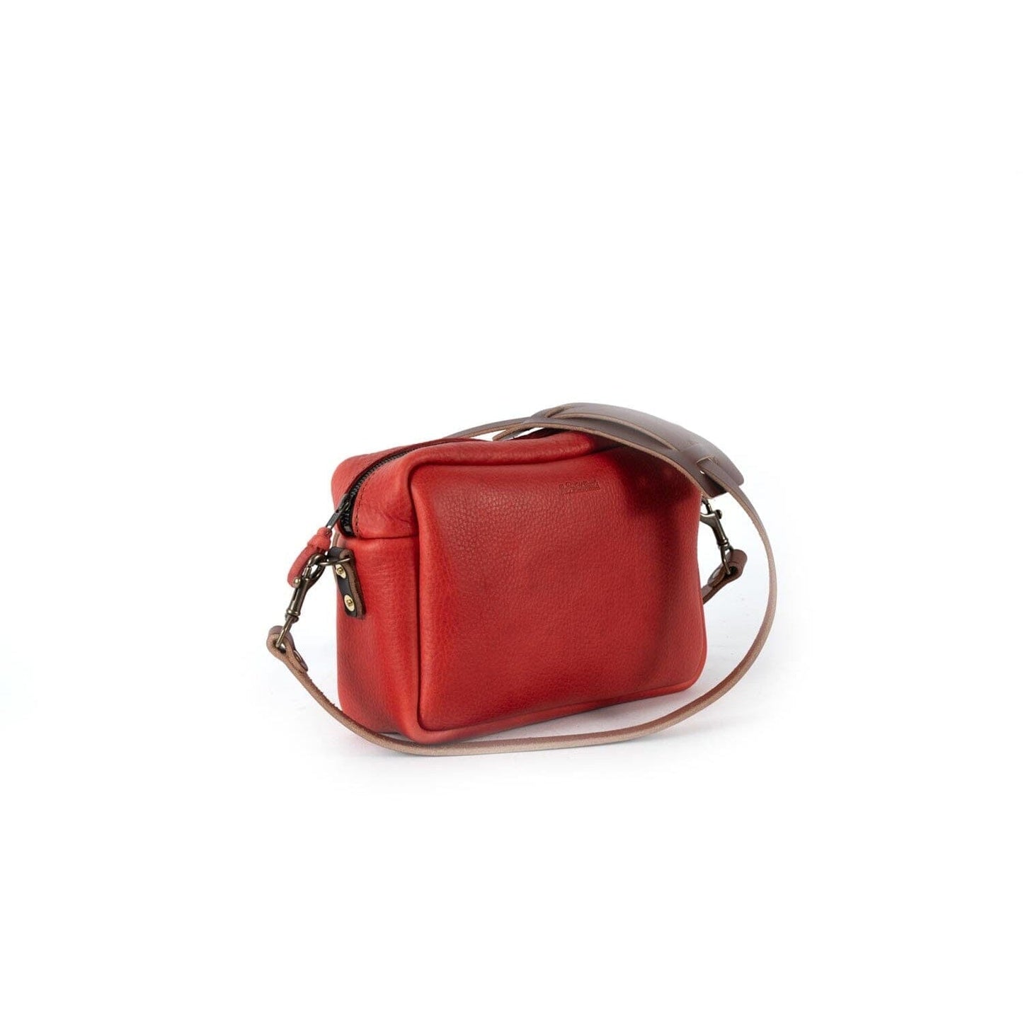 SARAH LEATHER CROSSBODY - MEDIUM - CRIMSON
