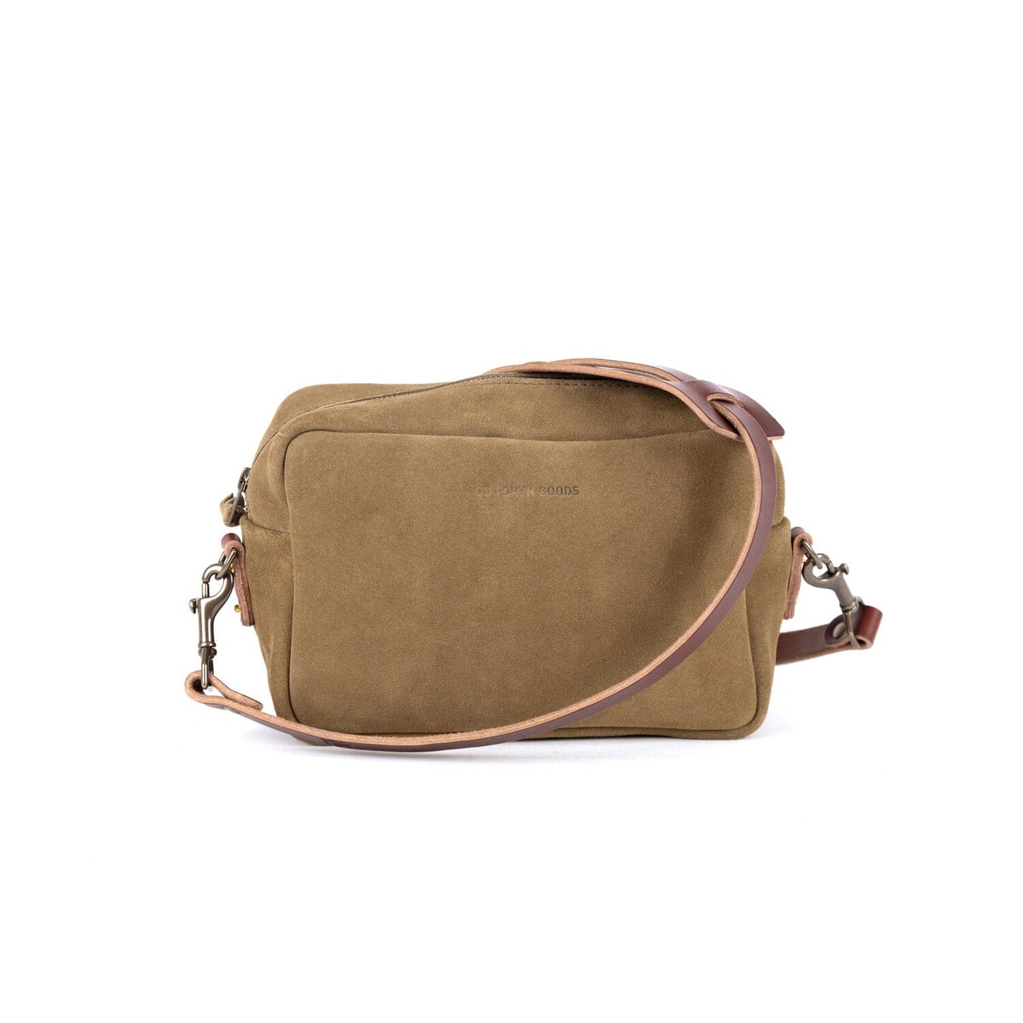 SARAH LEATHER CROSSBODY - MEDIUM - PISTACHIO SUEDE