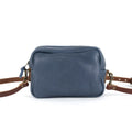 SARAH LEATHER CROSSBODY - SMOKEY BLUE