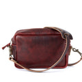 SARAH LEATHER CROSSBODY - MEDIUM - WINE BISON