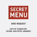 HIDE REQUEST - LOTS OF CHARACTER