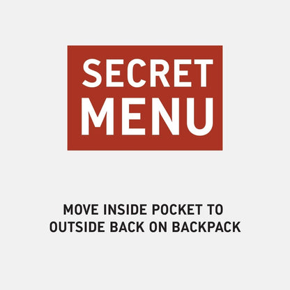 MOVE INSIDE POCKET TO OUTSIDE BACK POCKET ON BACKPACK