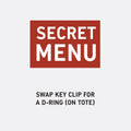 SWAP KEY CLIP FOR D-RING