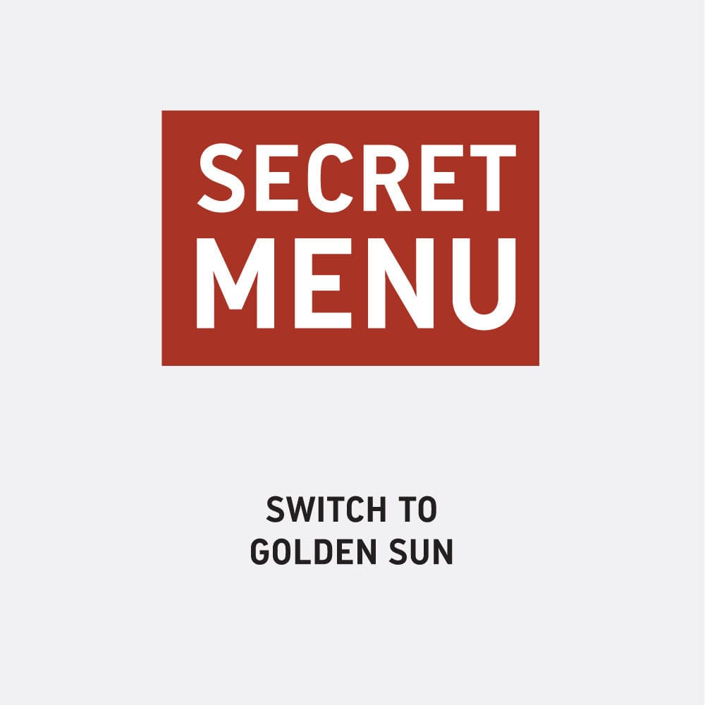 SWITCH TO GOLDEN SUN (SMALL ITEMS)