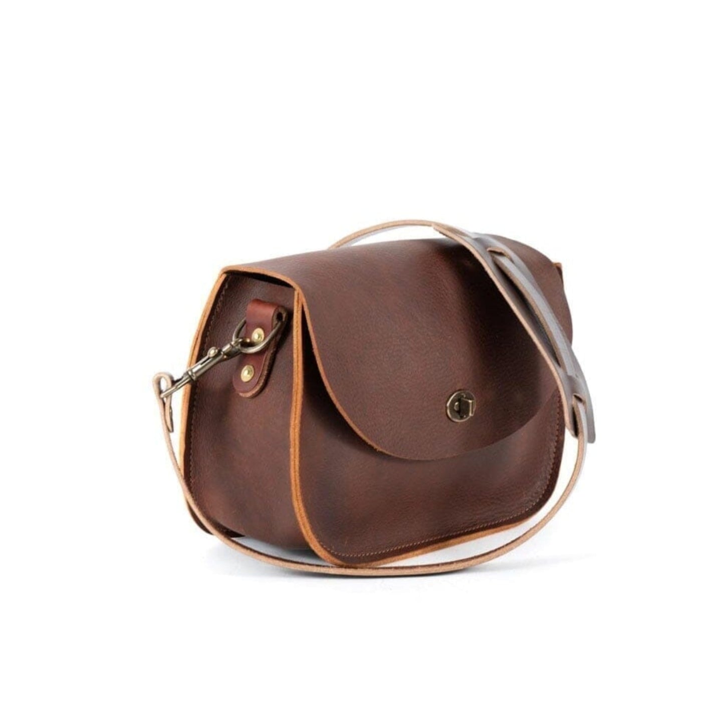 VIVIAN SATCHEL LEATHER CROSSBODY - SMOKEY BLUE
