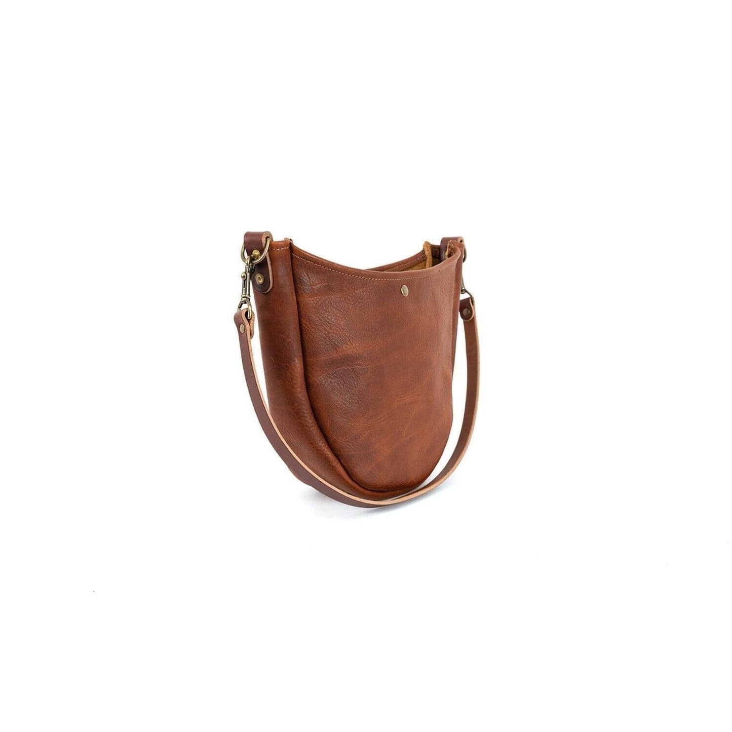 CELESTE LEATHER HOBO BAG - SMOKEY BLUE