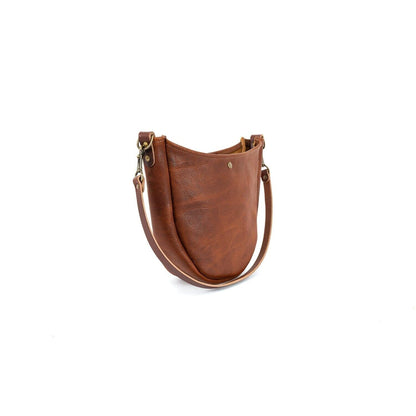 CELESTE LEATHER HOBO BAG - SMOKEY BLUE