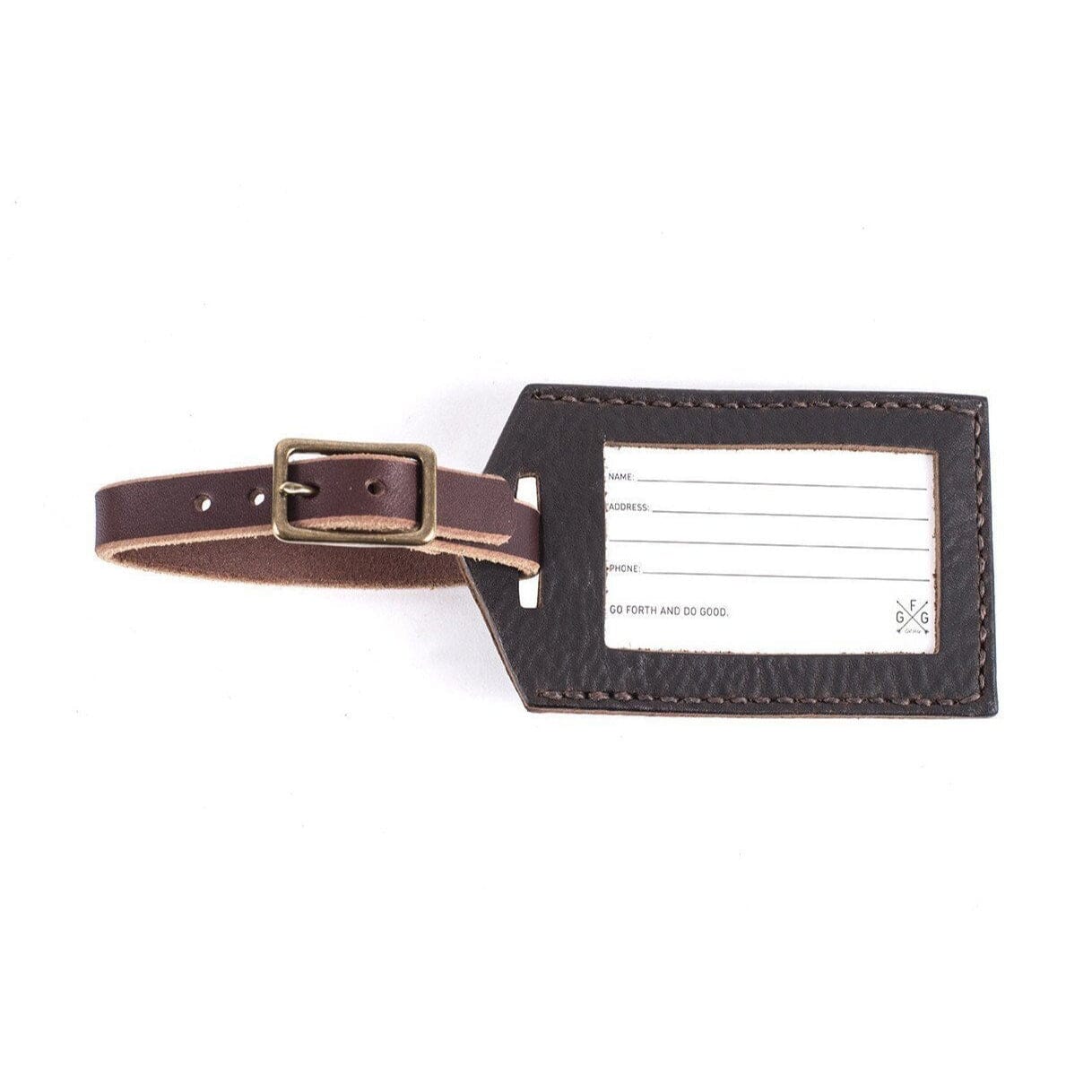 LUGGAGE TAG IN LEATHER
