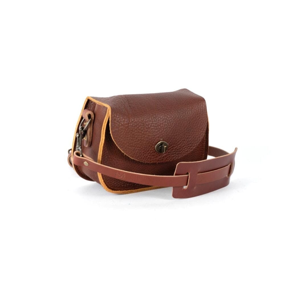 VIVIAN SATCHEL LEATHER CROSSBODY - SMALL - WHISKY BISON