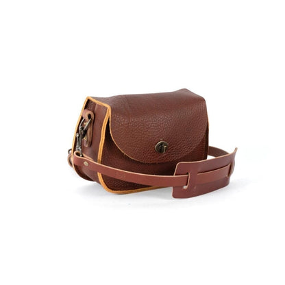 VIVIAN SATCHEL LEATHER CROSSBODY - SMALL - WHISKY BISON