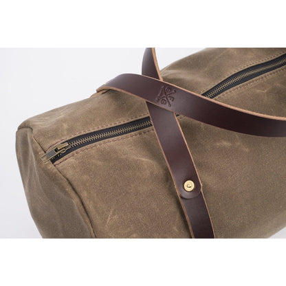 WILLIAM WAXED CANVAS DUFFLE BAG
